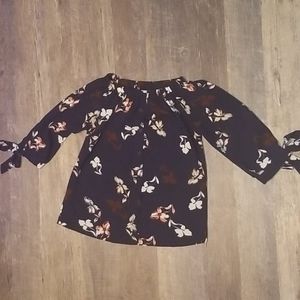 Long sleeve off the shoulder blouse